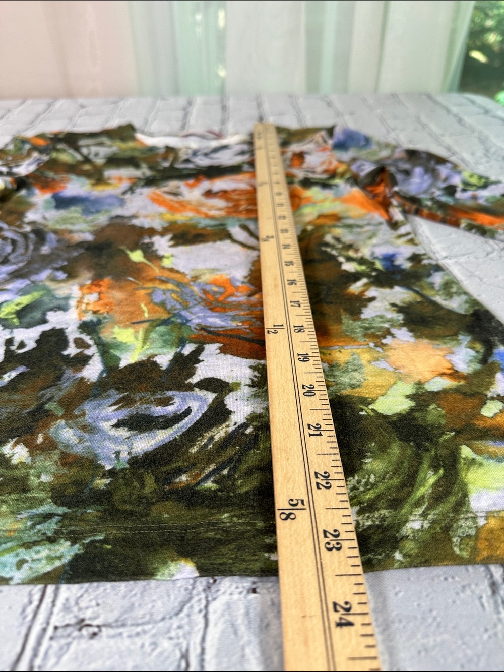 Leggiadro Colorful Watercolor Print 3/4 Sleeve Top Blouse women’s size 2 Small - Picture 8 of 13
